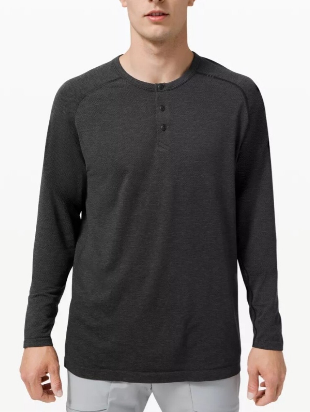 LuluLemon Metal Vent Tech Ls Henley Size Xl Mens